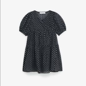 Zara Big Girls Dotted Mesh Foil Dress